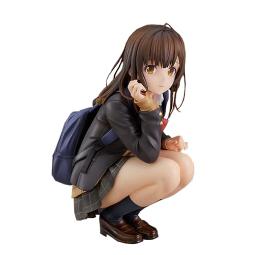 Zhongkaihua Sayu Ogiwara Anime-Figur, japanische High School, JK, Uniform, Mädchen, hockende Position, Modell, PVC-Statue, Desktop-Ornamente, 26 cm von Zhongkaihua