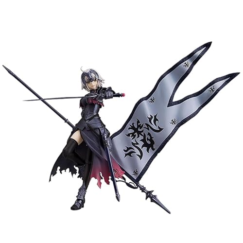 Zhongkaihua Schicksalsfigur Fate Stay Night Figur Jeanne of Arc Actionfigur FGO Super Action Statue beweglich mit austauschbarem Zubehör Lange Pistole in der Hand stehend Modell Ornamente 14,5 cm von Zhongkaihua