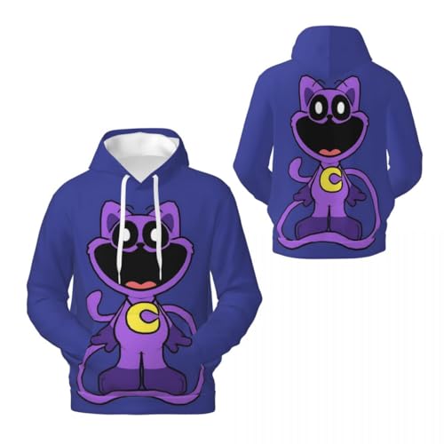 Zhongkaihua Smiling Critters Hoodies Sweatshirts Spiel Charakter 3D-Druck Cartoon Anime Weatshirts Langarm Pullover mit Kapuze Sweatshirt für Teenager von Zhongkaihua