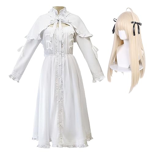 Zhongkaihua Yosuga No Sora Cosplay Kostüm Kasugano Sora Cosplay Kleid Anzüge Set Vollperücke Outfits für Mädchen Frauen Halloween Karneval Dress Up von Zhongkaihua