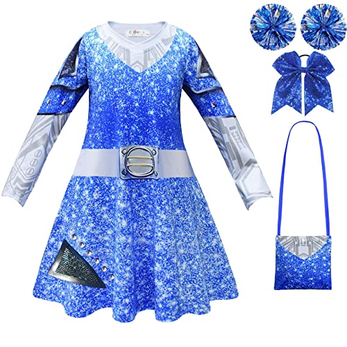 Zhongkaihua Zombies 3 Kostüm Addison Cheerleader Kostüm Kinder Halloween Cosplay Kleid Outfits für Halloween Party von Zhongkaihua