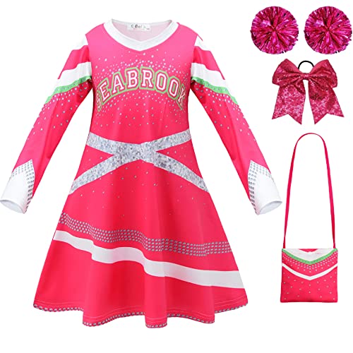 Zhongkaihua Zombies 3 Kostüm Addison Cheerleader Kostüm Kinder Halloween Cosplay Kleid Outfits für Halloween Party von Zhongkaihua