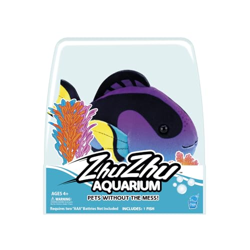 Zhuzhu Pets Spielzeugfische für Aquarium, interaktive Haustiere, zum Sammeln, mit Geräuschen und Bewegung, kompatibel mit Allen Zhuzhu Aquarium-Spielsets von Zhu Zhu Pets