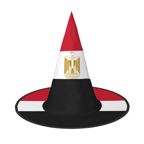 Zhuanyun Ägyptische Flagge Druck Halloween Hut Halloween Kostüm Zubehör Kopfschmuck Party Zubehör Hexenhut Zhuanyun Ägyptische Flagge Druck Halloween Hut Halloween Kostüm Zubehör Kopfschmuck Party Zubehör Hexenhut von Zhuanyun