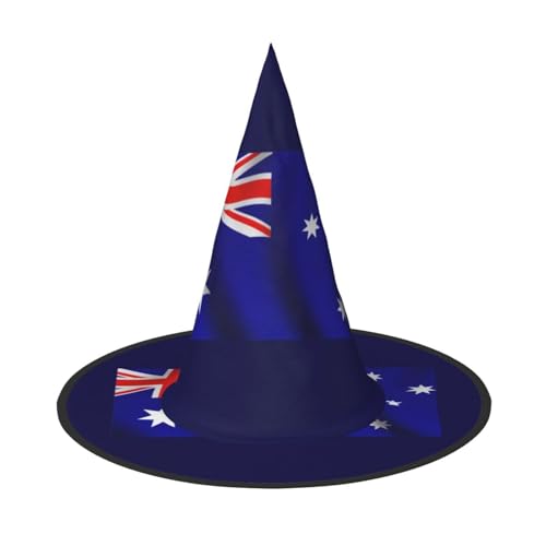Zhuanyun Australische Flagge Druck Halloween Hut Halloween Kostüm Zubehör Kopfschmuck Party Zubehör Hexenhut Zhuanyun Australische Flagge Druck Halloween Hut Halloween Kostüm Zubehör Kopfschmuck Party Zubehör Hexenhut von Zhuanyun
