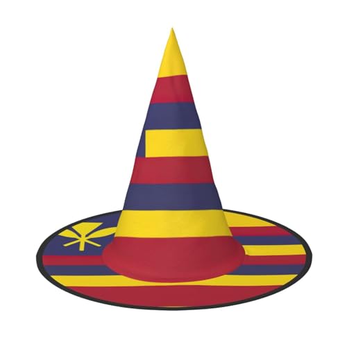 Zhuanyun Flagge des Königreichs Hawaii Druck Halloween Hut Halloween Kostüm Zubehör Kopfschmuck Party Zubehör Hexenhut Zhuanyun Flagge des Königreichs Hawaii Druck Halloween Hut Halloween Kostüm Zubehör Kopfschmuck Party Zubehör Hexenhut von Zhuanyun