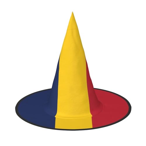 Zhuanyun Flagge des Tschads, Halloween-Hut, Halloween-Kostüm, Zubehör, Kopfschmuck, Partyzubehör, Hexenhut Zhuanyun Flagge des Tschads, Halloween-Hut, Halloween-Kostüm, Zubehör, Kopfschmuck, Partyzubehör, Hexenhut von Zhuanyun