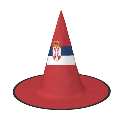 Zhuanyun Flagge von Serbien Druck Halloween Hut Halloween Kostüm Zubehör Kopfschmuck Party Zubehör Hexenhut Zhuanyun Flagge von Serbien Druck Halloween Hut Halloween Kostüm Zubehör Kopfschmuck Party Zubehör Hexenhut von Zhuanyun