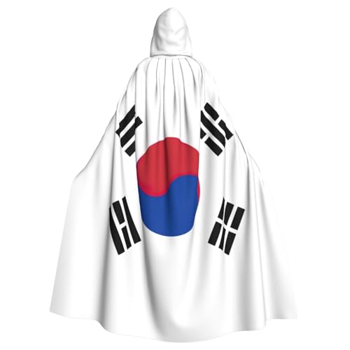 Zhuanyun Kapuzenumhang mit Flagge der Republik Korea, Karneval, Cosplay, Bühnenkostüme, Maskerade, Mottoparty-Zubehör von Zhuanyun