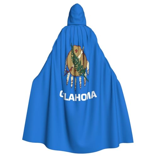 Zhuanyun Kapuzenumhang mit Oklahoma, Staatsflagge, Karneval, Cosplay, Bühnenkostüme, Maskerade, Mottoparty-Zubehör von Zhuanyun