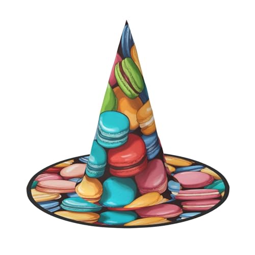 Zhuanyun Macaron Keks Geschmack Halloween Hut Halloween Kostüm Zubehör Kopfschmuck Party Zubehör Hexenhut Zhuanyun Macaron Keks Geschmack Halloween Hut Halloween Kostüm Zubehör Kopfschmuck Party Zubehör Hexenhut von Zhuanyun
