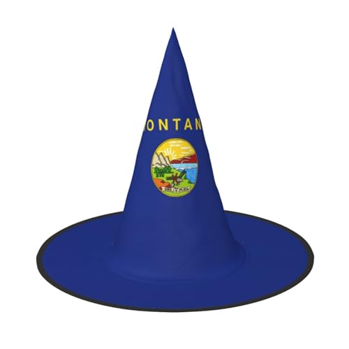 Zhuanyun Montana State Flag Print Halloween Hut Halloween Kostüm Zubehör Kopfschmuck Party Zubehör Hexenhut Zhuanyun Montana State Flag Print Halloween Hut Halloween Kostüm Zubehör Kopfschmuck Party Zubehör Hexenhut von Zhuanyun