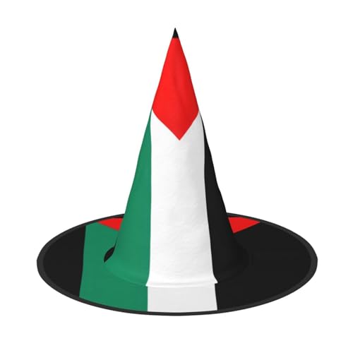 Zhuanyun Palästina-Flaggen-Druck, Halloween-Hut, Halloween-Kostüm, Zubehör, Kopfschmuck, Partyzubehör, Hexenhut Zhuanyun Palästina-Flaggen-Druck, Halloween-Hut, Halloween-Kostüm, Zubehör, Kopfschmuck, Partyzubehör, Hexenhut von Zhuanyun