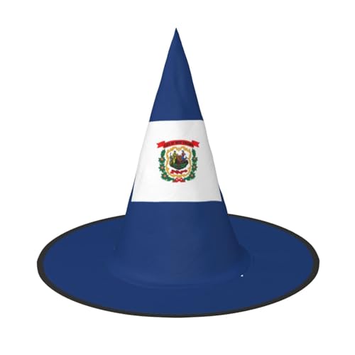 Zhuanyun West Virginia State Flag Print Halloween Hut Halloween Kostüm Zubehör Kopfschmuck Party Zubehör Hexenhut Zhuanyun West Virginia State Flag Print Halloween Hut Halloween Kostüm Zubehör Kopfschmuck Party Zubehör Hexenhut von Zhuanyun