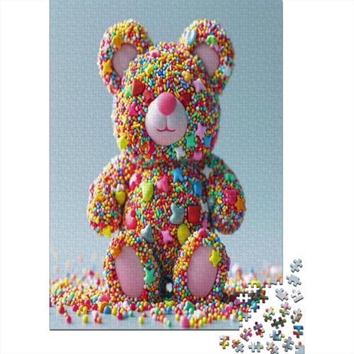 Süßigkeiten 1000 Stück Puzzles Für Erwachsene Teenager Stress Abbauen Familien-Puzzlespiel 1000-teiliges Puzzle Kinder Lernspiel Spielzeug Geschenk Puzzel 1000pcs (75x50cm) von Zhudong