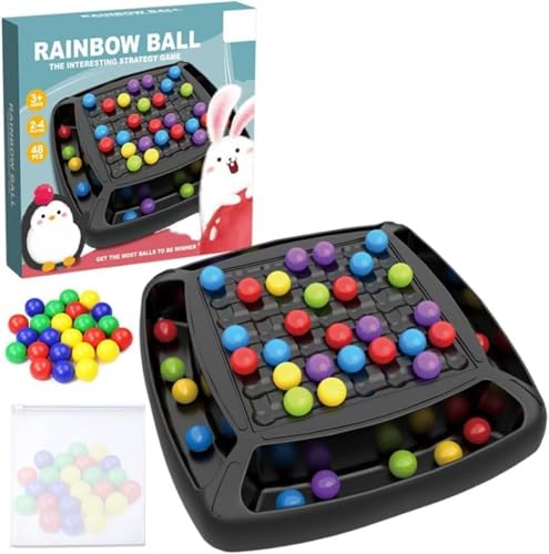 Intellektuelles Schachbrett – du-al Duel, 48//80/120/241 Teile, Magnetisches Schachspiel Und Tischstrategiespiel, Strategie-Brettspiele Rainbow Ball, Familien-Brettspiel Partyspiel, Geschenke von ZhuiYane