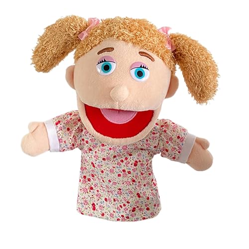 Kinderhandpuppen,Handpuppen, Kuschelpuppe Großmutter, Geschichtenerzählpuppen für Mädchen und, Kinderhandpuppen, Puppentheaterspielzeug, weiche Familienpuppen von ZhuiYane