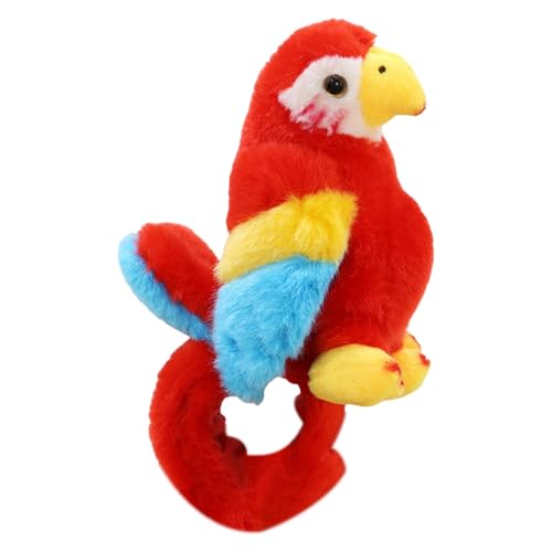 Plüschtier-Schnapparmband, Papageien-Schlagarmbänder für Kinder | Niedliche Schnapparmbänder mit Vogelmotiv,Slap-Armband-Spielzeug, Kinderspielzeug-Armband, Plüschtier für Schule, Klassenzimmer von ZhuiYane