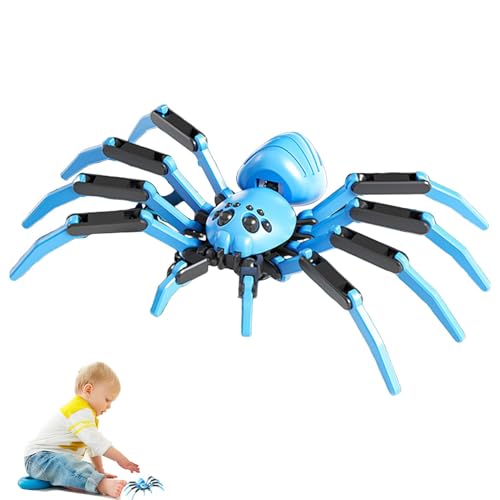 ZhuiYane 3D-gedruckte Spinne, realistische Spinne, Spinnentiermodell 3D-gedrucktes Spielzeug, Spinnenfiguren, realistischer Spinnenstreich, Spinnentrick, Tischdekoration für das Heimbüro von ZhuiYane