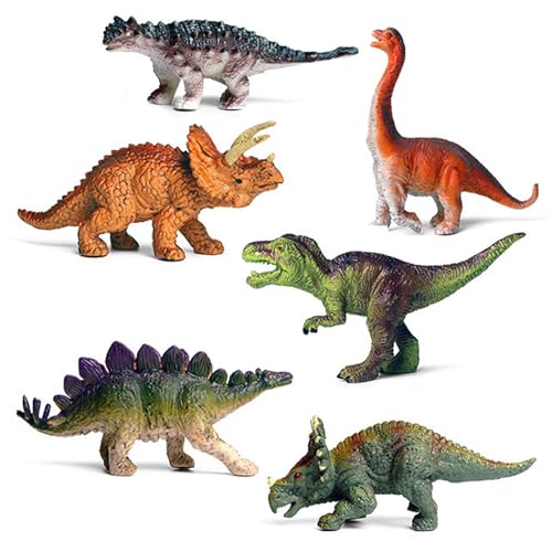 Dinosaurier Figuren Spielzeug, Dinosaurier Spielzeug Set, 6 Stück Realistisches Figuren Spielset, Dinosaurier Starterset, Mini Dinosaurier Pädagogisches Spielzeug, Dinosaurierspielzeug ab 3 Jahren von Zhuporn