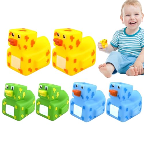 Cool Rubber Ducks | Rubber Ducks | Pixelated Rubber Duckies | Cute Duck Bath Tub Pool Toys | Pixelated Rubber Duckies | Portable Pixelated Design for Carnival Supplies von Ziabxhn