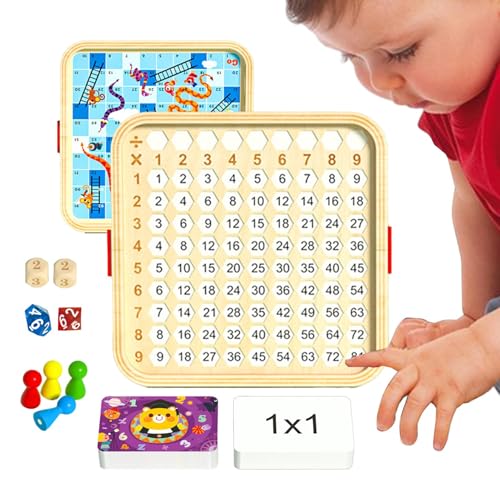 Multiplication Board Game | Table Multiplication Board Game | Wooden Educational Math Table Board | Kindergarten Wooden Games | Multiplication Charts for Kids Educational Toy von Ziabxhn