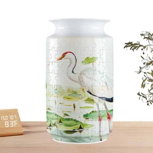 Vasen Stichsägen | Jigsaws Blumenvase | Einzigartige Ästhetische Puzzle-Bastelvase | Pflanzgefäß-Vasen-Puzzle-Spielzeug | Tragbare Vasen, Stichsägen Für Kinder, Lernspielzeug, Blumenarrangements Und H von Ziabxhn