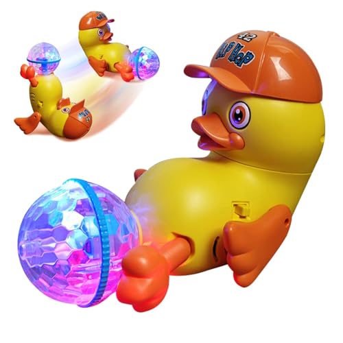 Ziabxhn Dancing Duck Toy | Musical Duck Toy | Electric Music Walking Duck Toy with Light Ball | Dancing Walking Yellow Duck | Moving Duck Toys Educational Toy Game for Kids Toy von Ziabxhn