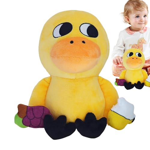 Ziabxhn Duck Stuffed Animal | Cartoon Duck Plush Doll | Soft Duck Stuffed Animal | Cute Sleeping Companion Toy | Huggable Duck Stuffed Animal for Bedroom & Living Roon Decoration von Ziabxhn