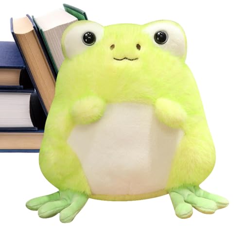 Ziabxhn Frog Plush Doll | Kids Plush Frog | Cartoon Stuffed Frog Doll | Huggable Frog Plush Doll | Plush Fabric Home Decoration | Portable Frog Plush Doll for Bedroom, Kids Room, Living Room & Couch von Ziabxhn