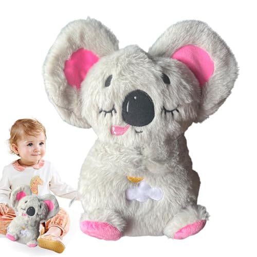 Ziabxhn Koala Breathing Stuffed Animal | Respiration Sensory Buddy | Sleeping Stuffed Koala | Plush Serenity Plush Animal | Stress Relief Plush Breathing Animal for Bedroom Decoration von Ziabxhn