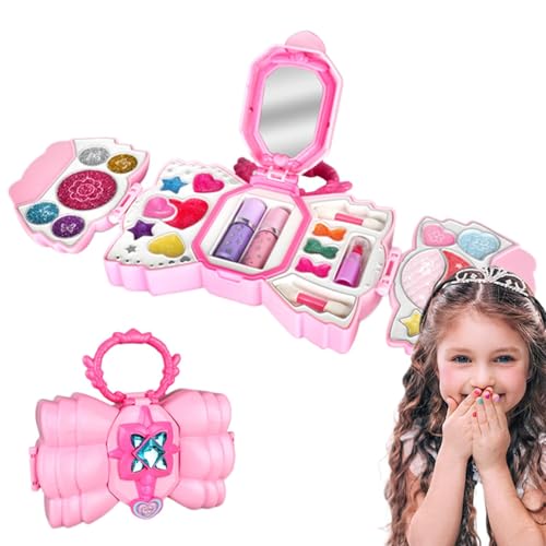 Ziabxhn Mädchen-Make-up-Set für Kinder,Kinder-Make-up-Set für Mädchen - Echte Kosmetiksets für Kleinkinder und Mädchen - Kleinkind-Make-up-Set, echtes Make-up-Set für Weihnachten und Geburtstag für von Ziabxhn