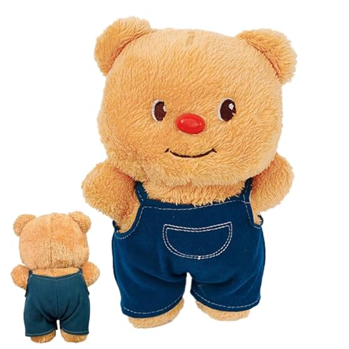 Ziabxhn Plush Bear Toy | Cute Bear Doll | Bear Stuffed Animal | Plush Cartoon Animal Toy | Soft Animal Doll with Suspender Trousers | Portable Children Toy for Couch, Bed, Sofa & Bedroom von Ziabxhn