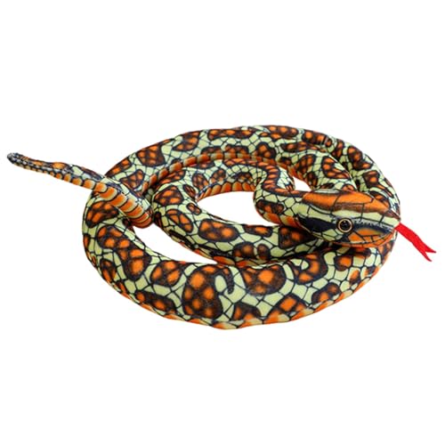 Ziabxhn Snake Plush | Stuffed Prank Prop Toy | Snake Plush Doll | Stuffed Animal Toy Plush | Realistic Plush Animal Toy | Long Snake Throw Pillow | Portable Snake Plush for Kids Prank Props von Ziabxhn