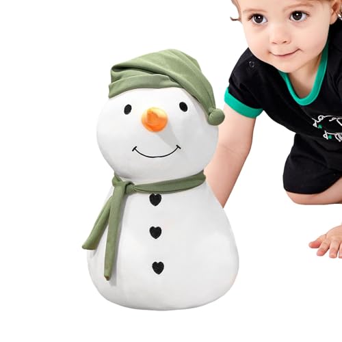 Ziabxhn Snowman Plush Doll | Christmas Snowman Doll | Cuddly Snowman Plush Figurine Stuffed | Huggable Ornament Winter Holiday Soft Doll Seasonal Decor | Plush Doll for Sofa & Bedroom von Ziabxhn