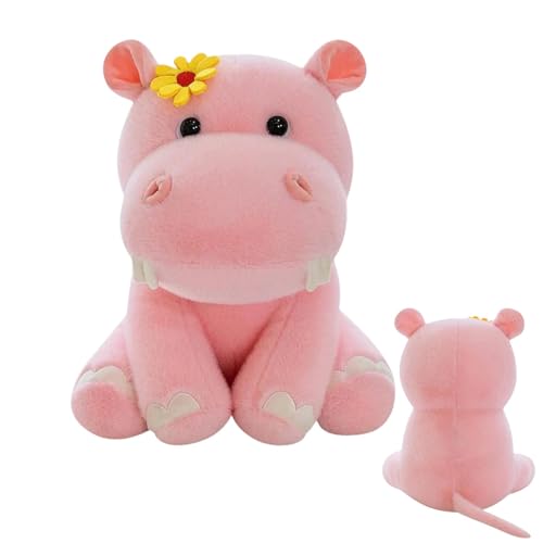 Ziabxhn Stuffed Animal | Animal Plush Dolls | Hippo Plushie Toy Stuffed Animal | Comfortable Plush Pillows | Portable Plush Doll | Creative Stuffed Animal Hippo Plushie Toy for Bedroom Decoration von Ziabxhn