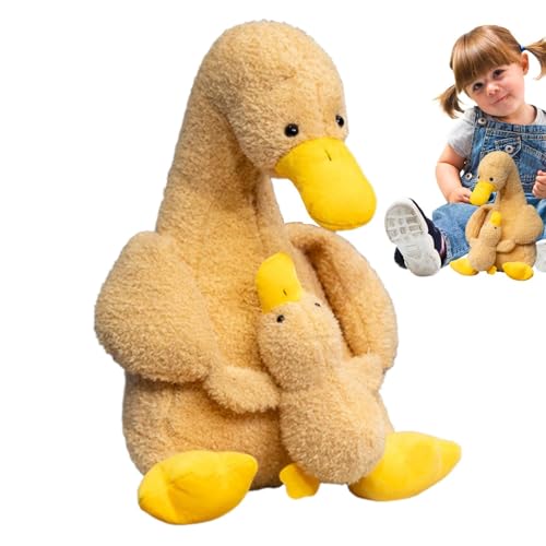 Ziabxhn Stuffed Animal Duck | Duck Plush Toy | Cartoon Plush Duck Stuffed Animal | Mother and Child Duck Soft Doll | Children Sleeping Comfort Doll for Kids Bedroom Decoration von Ziabxhn