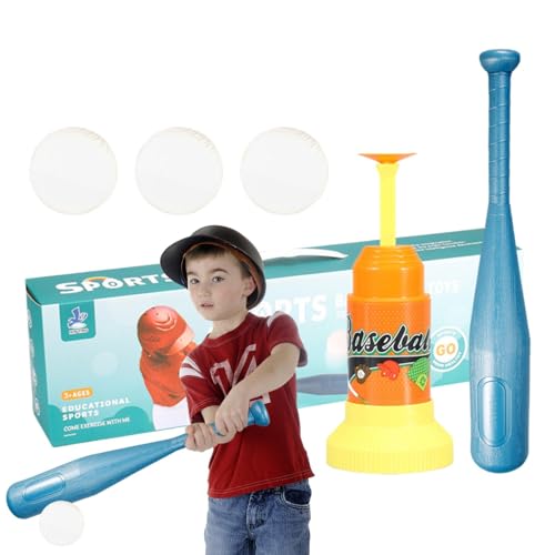 Ziabxhn Tee Ball Set | Kids Baseball Toys | Baseball Set Baseball Outdoor Toy | Kids Baseball Tee | Portable Kids Baseball Toys | Interactive Baseball Set Toys for Kids Interactive Toys von Ziabxhn