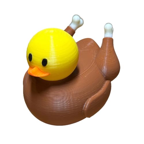 Ziabxhn Turkey Ducks | 3D Printed Thanksgiving Themed Ducks | Fall Table Centerpiece | Thanksgiving Toddler Toys | Portable Holiday Favors Turkey Ducks for Table Decoration von Ziabxhn