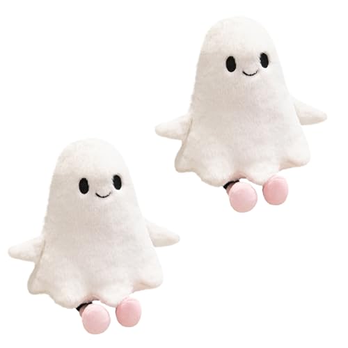 Zibeem 2 Stück Halloween-Geist-Plüschtier – Halloween-Heimdekoration, 30 cm Süßes Weißes gei-Ster-Plüschkissen, Plüschspielzeug, Weihnachtsgeist-Plüschtier Für Bett-Sofa-Dekoration Zibeem 2 Stück Halloween-Geist-Plüschtier – Halloween-Heimdekoration, 30 cm Süßes Weißes gei-Ster-Plüschkissen, Plüschspielzeug, Weihnachtsgeist-Plüschtier Für Bett-Sofa-Dekoration von Zibeem