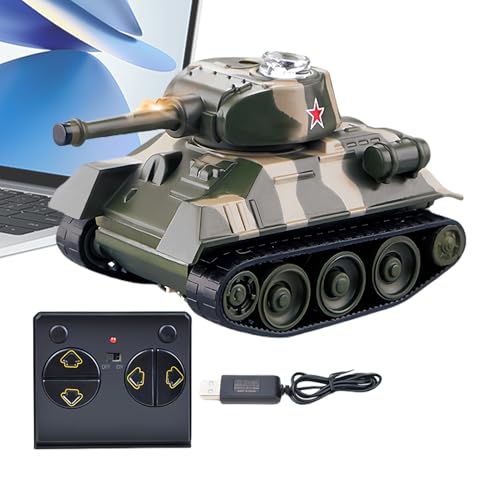 Zibeem Fernbedienungs Panzer, Lehrreiches Kampfpanzer-Spielzeug, Interaktives Mini Fahrzeug für -Lernen Kinder Indoor Spielzimmer Zibeem Fernbedienungs Panzer, Lehrreiches Kampfpanzer-Spielzeug, Interaktives Mini Fahrzeug für -Lernen Kinder Indoor Spielzimmer von Zibeem