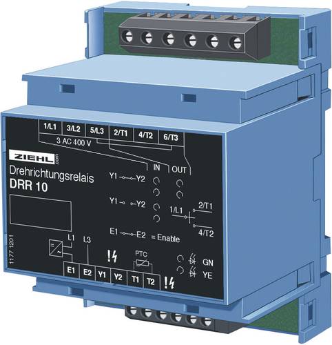 Ziehl DRR10 Drehwächter Anzahl Relais-Ausgänge: 3 von Ziehl