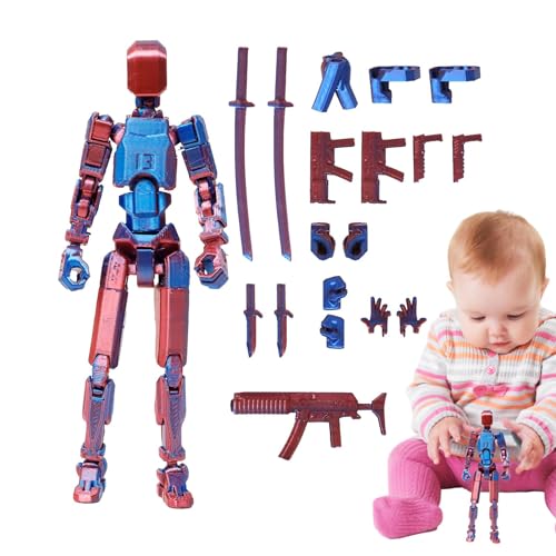 Actionfigur, mechanisch bewegliches Ganzkörperspielzeug, mehrere Zubehörteile, Actionfigur für Geburtstag, Weihnachten, Erntedankfest, bewegliche Figur mit Gelenkkörper für Ausstellungs-Cosplay, 3D-ge von Ziennhu