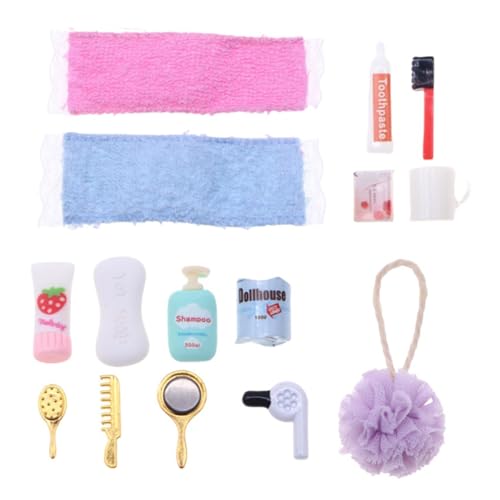 Für das Badezimmer des Puppenhauses, für das Badezimmer des Puppenhauses - für Miniatur-Schminktisch 1:12 | Miniaturmodell Simulationsmodell Kamm für Haartrockner für die d Für das Badezimmer des Puppenhauses, für das Badezimmer des Puppenhauses - für Miniatur-Schminktisch 1:12 | Miniaturmodell Simulationsmodell Kamm für Haartrockner für die d von Ziennhu