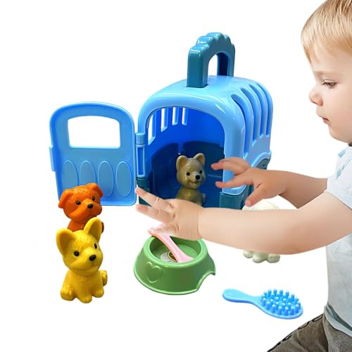 Pet Care Kage Play Set | Spielzeug Käfig, Kikuo Rabbit Spielzeug – Hersity Vet Lug Cage Rädern, Grooming Fütterungshase für Kinder von Ziennhu