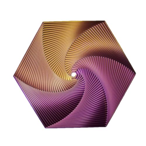 Sechseckiges Fidget Spielzeug für Erwachsene, sensorisches Fidget für Fingerspitzen, sechseckiges Spielzeug mit 3D-Druck, Anti-Stress, kleines Fidget für geometrische Kunstwerke von Ziennhu