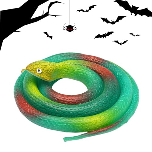 Ziennhu Falsche Schlange | Realistische Schlange 31,5 Zoll, gruseliges Scherzzubehör für Halloween-April-Fischparty, Gartenzubehör, Geschenk Ziennhu Falsche Schlange | Realistische Schlange 31,5 Zoll, gruseliges Scherzzubehör für Halloween-April-Fischparty, Gartenzubehör, Geschenk von Ziennhu