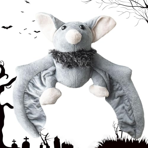 Ziennhu Halloween Fledermaus Plüsch, 33 cm, Tierpuppe zum Kuscheln, Gothic Fledermaus, Heimdekoration für Partyzubehör, Geburtstagsgeschenke für von Ziennhu