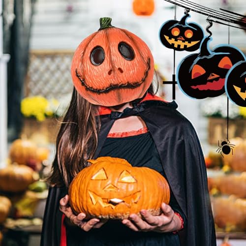 Ziennhu Halloween Maske - Maske, Halloween Cosplay Prank Gruselige Kürbismaske, schafft eine festliche Atmosphäre und eine modische Maske für Karneval von Ziennhu