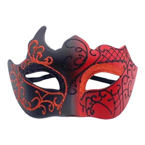 Ziennhu Mardi Gras Maskerade für Männer, Halbgesicht, Maskerade für Männer, Halbgesichtsball, Mardi Gras Maskerade, antikes Mode-Zubehör für , Karneval, Hochzeit von Ziennhu